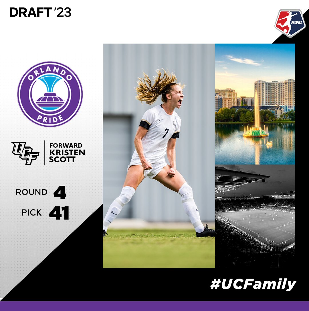 UCF Women's Soccer (@ucf_wsoccer) on Twitter photo The hometown hero is staying in the 407!
The <a href="/ORLPride/">Orlando Pride</a> have selected Kristen Scott with the 41st pick in the <a href="/NWSL/">National Women’s Soccer League</a> Draft! The hometown hero is staying in the 407!
The <a href="/ORLPride/">Orlando Pride</a> have selected Kristen Scott with the 41st pick in the <a href="/NWSL/">National Women’s Soccer League</a> Draft!
