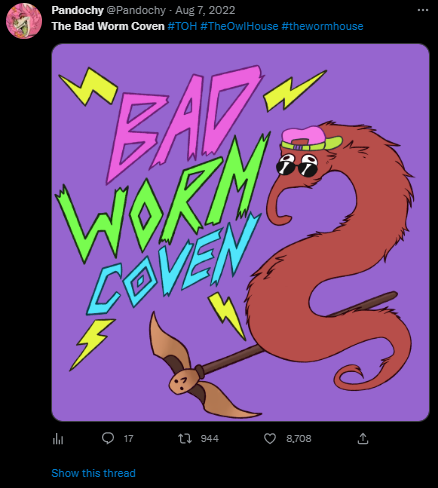 krisdreemrr's tweet photo. remember when the owl house and amphibia fandom went insane for like 2 days and started drawing everyone as worms and then it spread everywhere because i do #wormphibia #thewormhouse https://t.co/aGP1mAJN2V