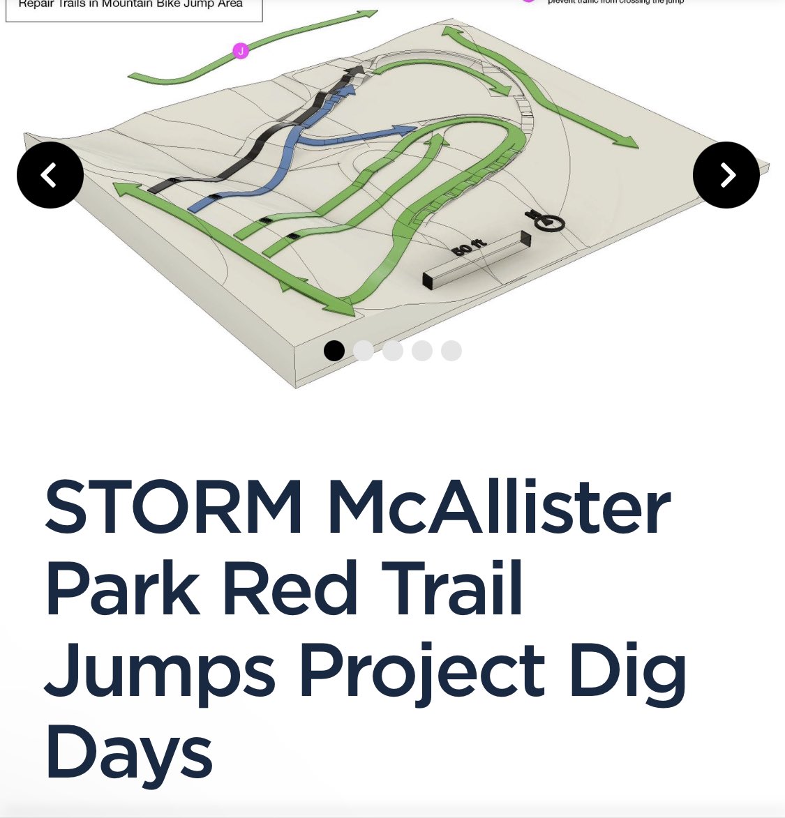 STORM_MTB's tweet photo. Join the STORM Trail Crew at McAllister Park to restore the Red Trail Jumps that you love.

Sunday January 15th 9-5
Sign up at the link below.

https://t.co/jIwMe0dHGS https://t.co/eY0IjqYIas