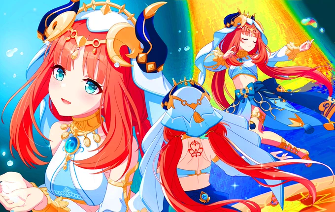 #絵を彩度100にすると超派手目が!痛いくらいに!!まぶしい 