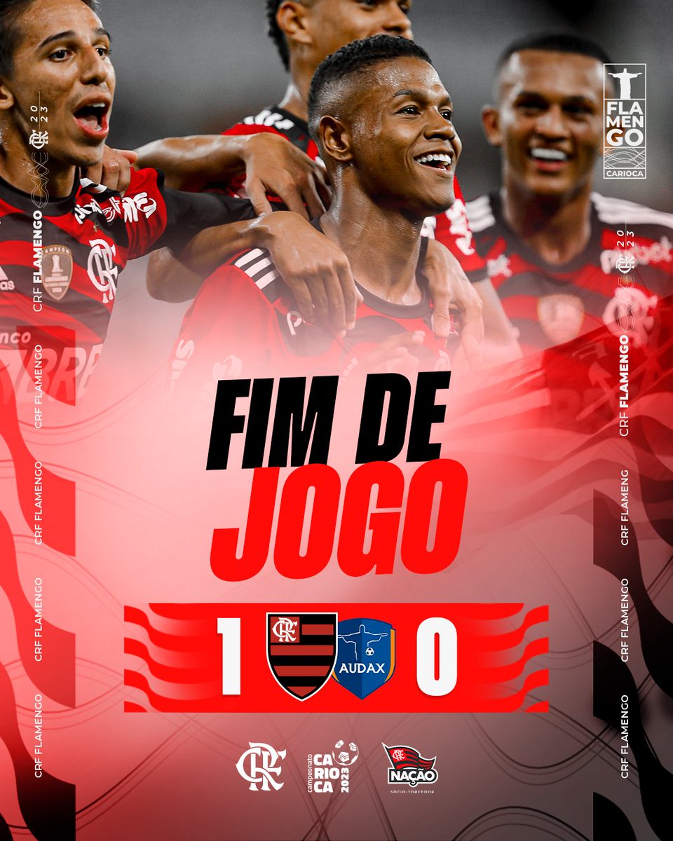Fim de jogo no Maracanã! Com gol de Matheus França, o MENGÃO vence o Audax por 1 a 0 e estreia no Carioca com o pé direito! VAMOOOS! #CRF #VamosFlamengo