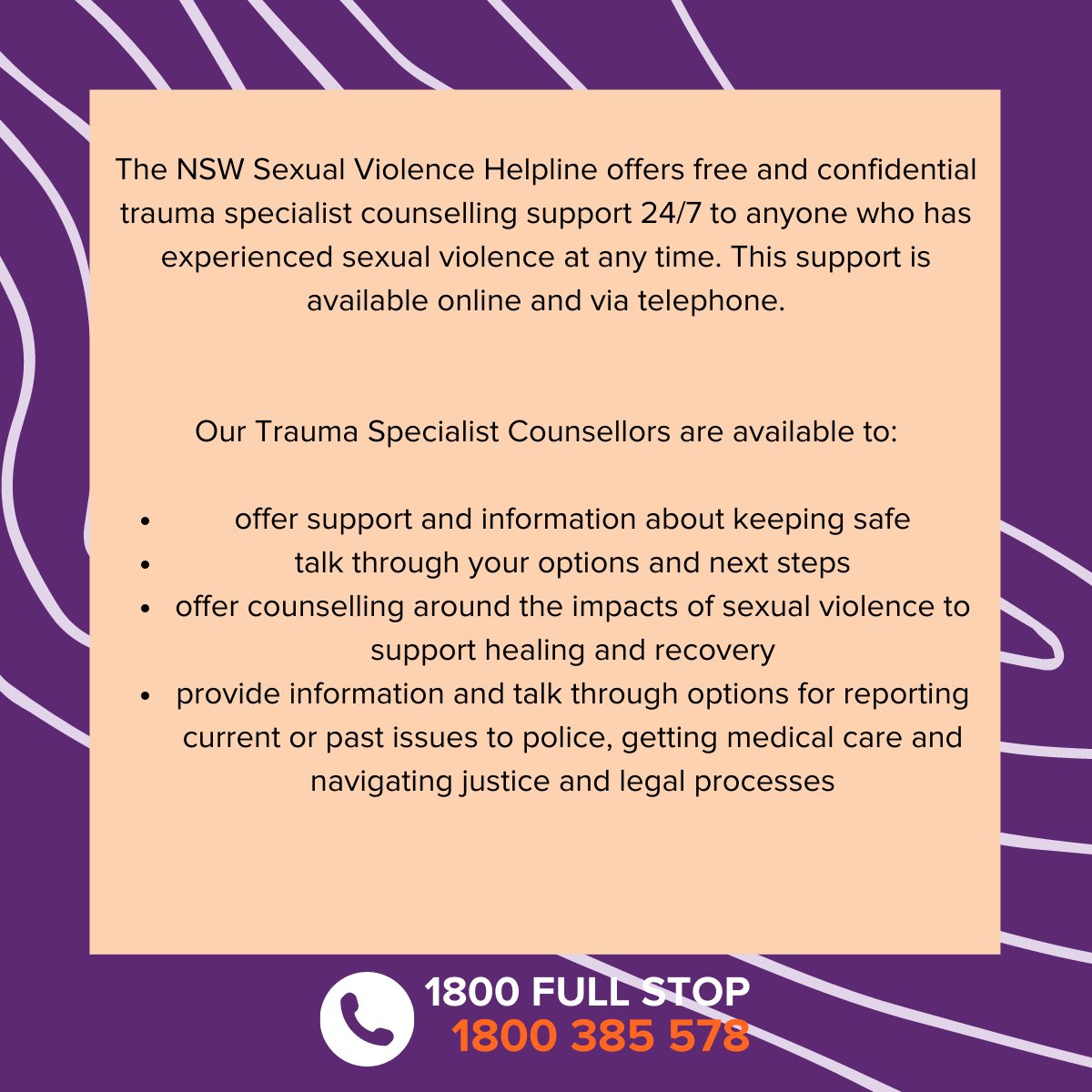 In Australia, 1 in 5 women and 1 in 20 men experience sexual violence. But most victim-survivors don’t report it to the Police.