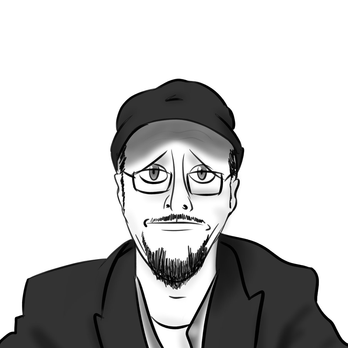 Felt like drawing a quick Nostalgia Critic doodle after watching too many old reviews

#nostalgiacritic