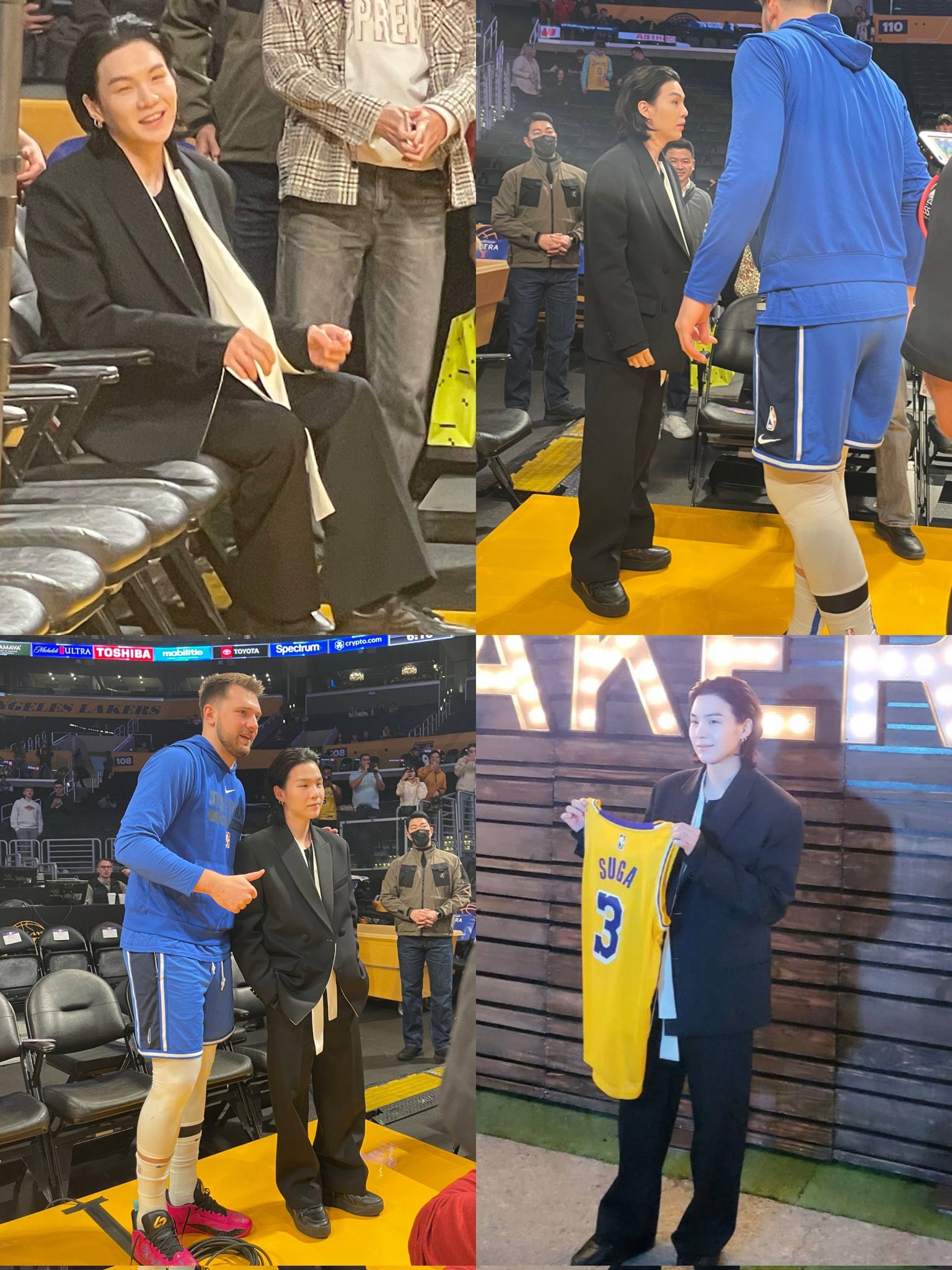 SUGA In The Building For Lakers vs Warriors! 👋