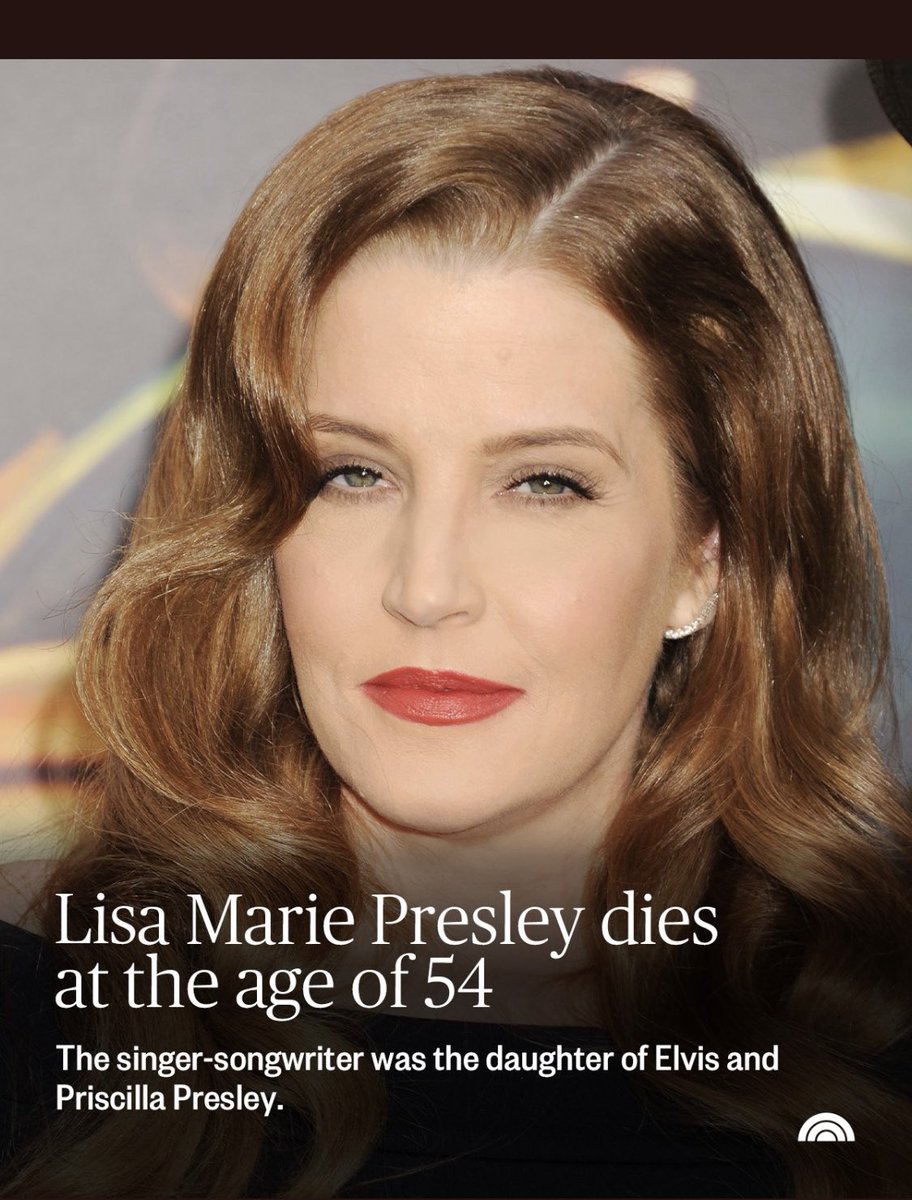 Damn, the first of millions of “Lisa Marie’s” are sad tonight….