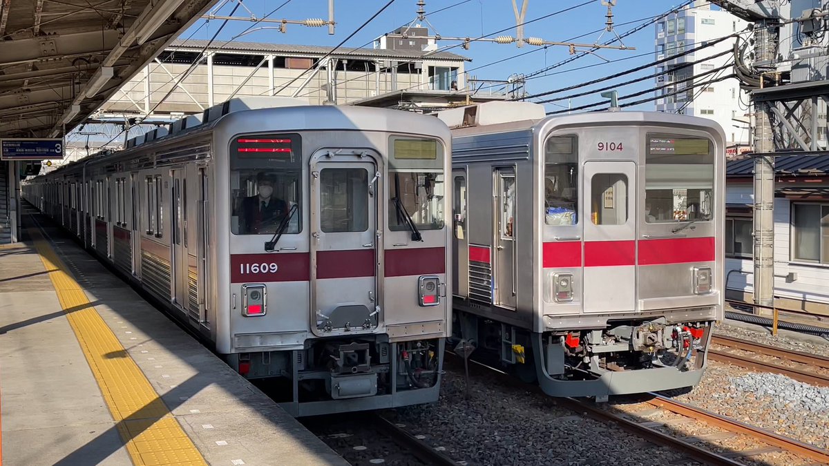 Rail_Channel's tweet photo. #9104F 出場試運転 その1
#9000型 #東上線 #スカイツリーライン #10000型 #11609F #18000系 #18109F #半蔵門線 https://t.co/KsgqosdjIM