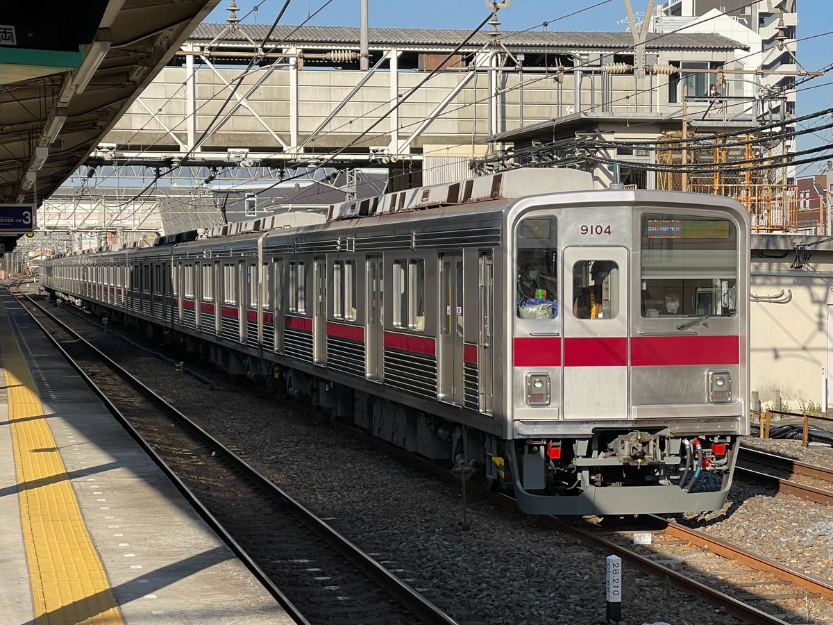 Rail_Channel's tweet photo. #9104F 出場試運転 その1
#9000型 #東上線 #スカイツリーライン #10000型 #11609F #18000系 #18109F #半蔵門線 https://t.co/KsgqosdjIM