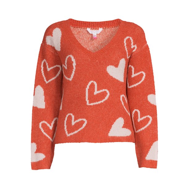 LadyKatieBlogs's tweet photo. Hello cozy. Snuggle up to the supreme softness and cute style of No Boundaries' Heart Sweater.   https://t.co/yvOqQ72GXo https://t.co/Y7YuO8YOF7