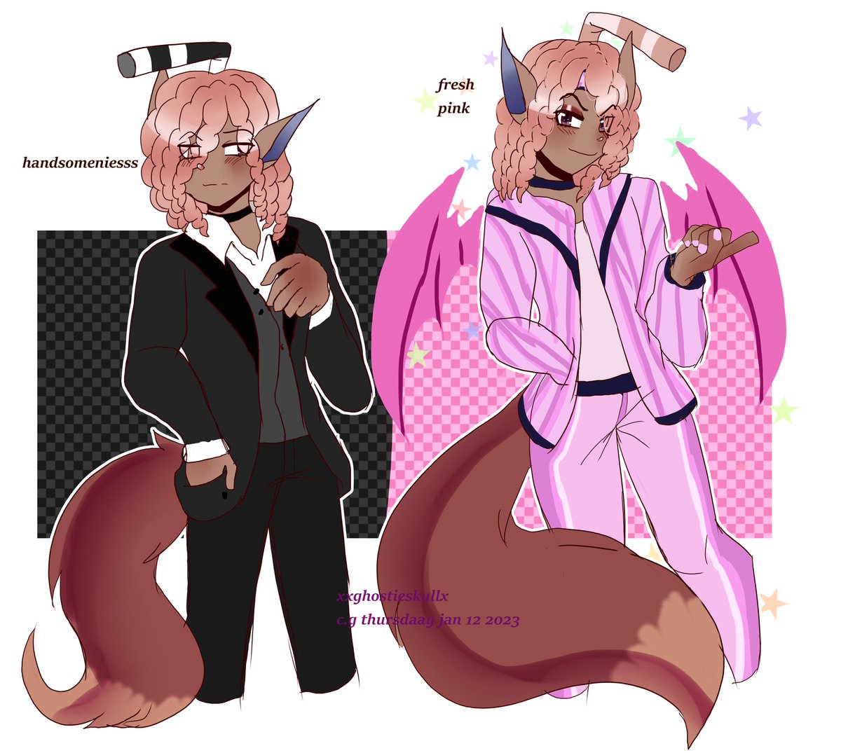 xxghostieskullx's tweet photo. Double sketches of Clarkson in outfits I might try this on zuri rest of them this was fun 
:
: 
: 
/
#sketch #paintoolsai2 #personalart #flatcolour https://t.co/36GUFxrjIT