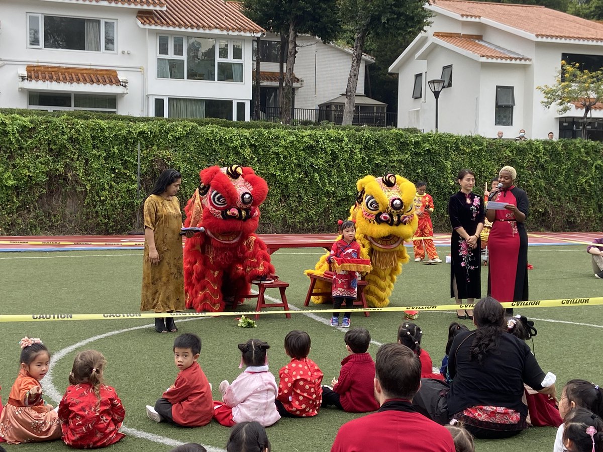 MadForMaple's tweet photo. Celebrating #ChineseNewYear at #SISrocks today! Assemblies at our upper primary campus and a fantastic Lion π¦ Dance at our #EarlyPrimary campus! #Shenzhen #learning #China #issedu @ISSCommunity @lrcedo @hkanabar https://t.co/48LNnCKO7K