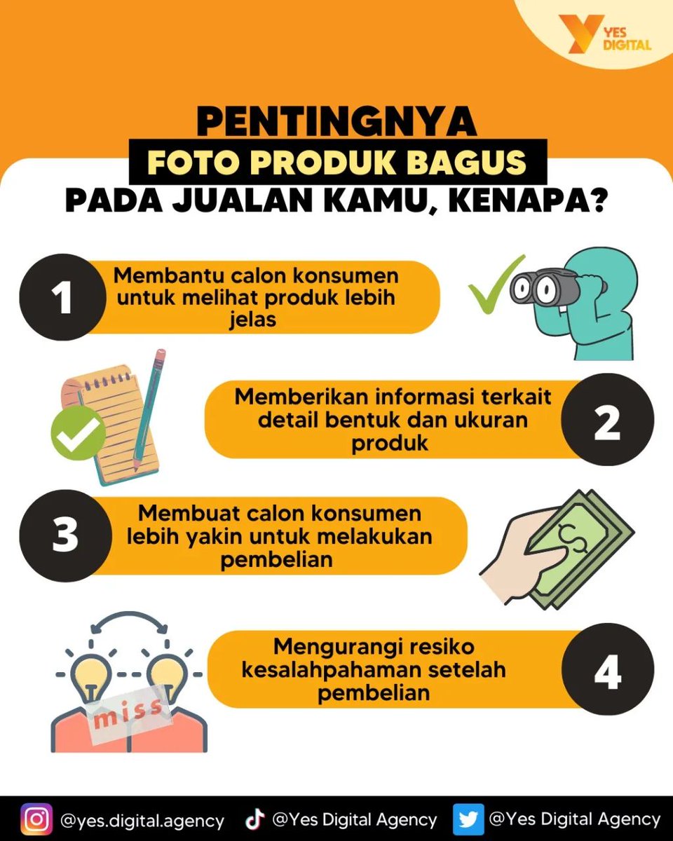 yesdigital__'s tweet photo. Sobat digi,ternyata foto produk sangat penting loh
untuk memajukan produk kita!

Cek website kami di link bio atau https://t.co/PFx8lnwOmV
FREE Konsultasi

#YesDigitalAgency #YesDigital #GraphicDesigner #Jokowi #Durian #Mega #PDIP #PSSI https://t.co/dEzZJxi0Zo