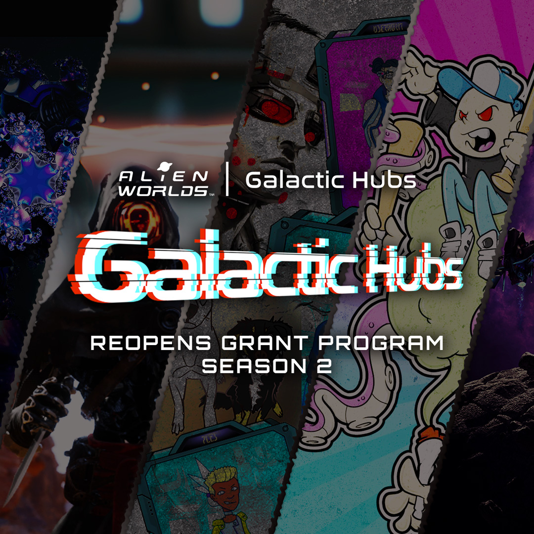 Galactic Hubs Reabre su Programa de Becas🛸
Temporada 2️⃣

Este programa proporciona financiación para proyectos que promuevan el crecimiento y el desarrollo del ecosistema de Alien Worlds.👽

Lee mas:👇
medium.com/alien-worlds-e…

#GalacticHubs