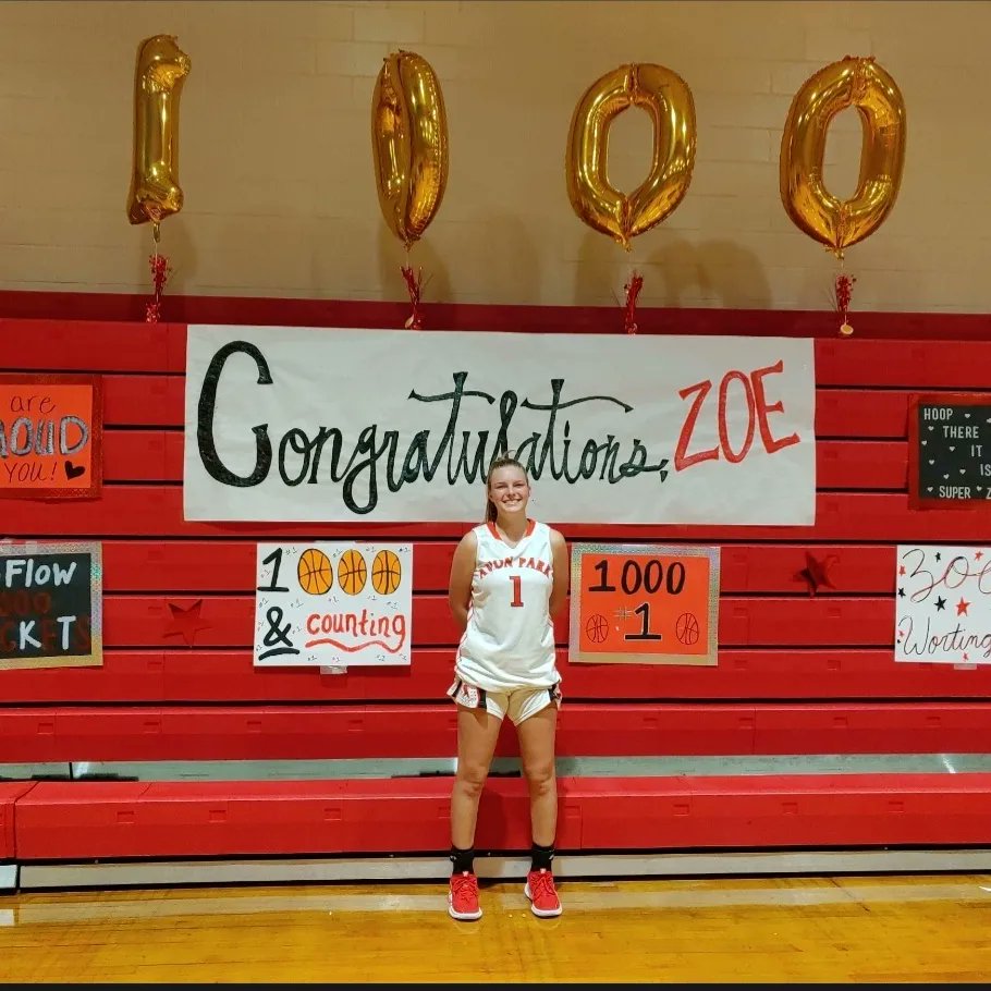 ZoFlow7's tweet photo. Super excited about this accomplishment scoring 1000 points in my high school career!!!❤️🏀 @APHSGBB https://t.co/FY1efQLjEz