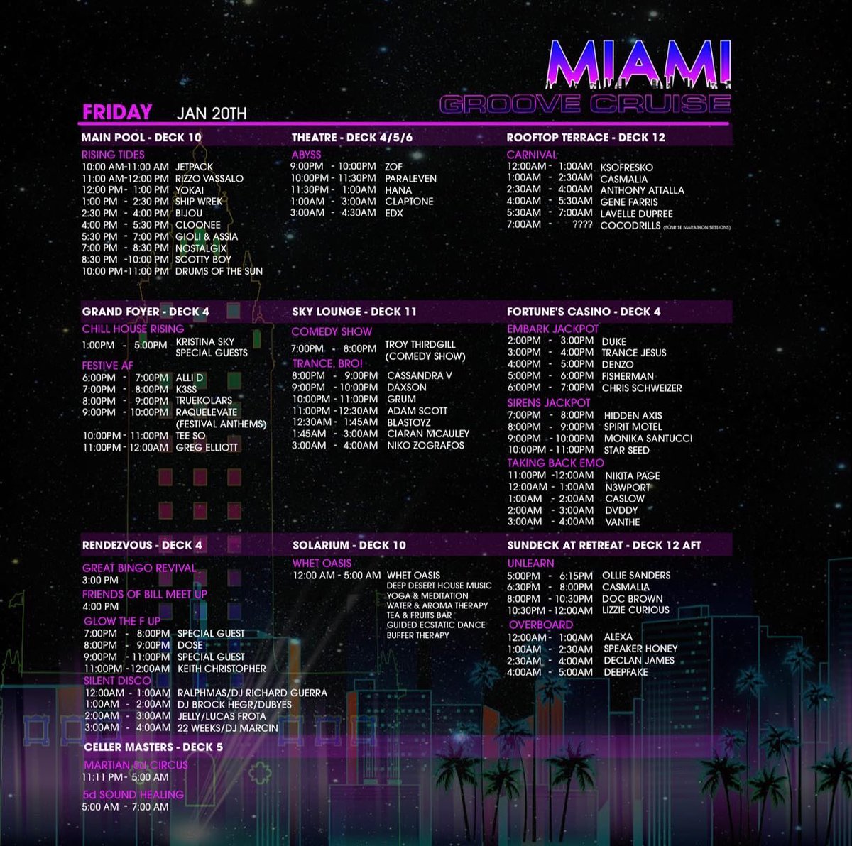 Niko Zografos (@nikozografos) on Twitter photo Next week <a href="/GrooveCruise/">Groove Cruise</a> Miami ๐
You are getting very 2 specials sets from me ๐๐ป
Friday night from 3am-4am Iโm closing the Trance, Bro. stage from showcasing some of my new and upcoming music for this year ๐๐ป Next week <a href="/GrooveCruise/">Groove Cruise</a> Miami ๐
You are getting very 2 specials sets from me ๐๐ป
Friday night from 3am-4am Iโm closing the Trance, Bro. stage from showcasing some of my new and upcoming music for this year ๐๐ป