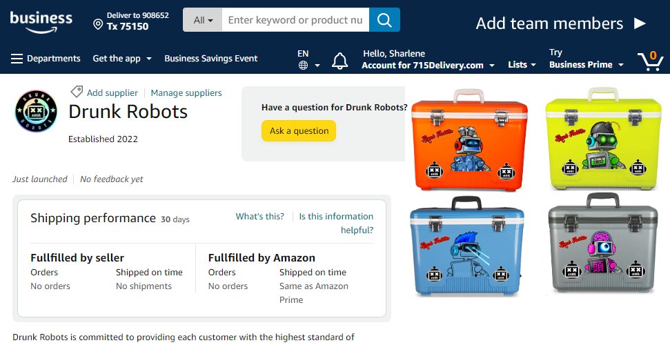 👀🤖🛍️

#DrunkRobots #Amazon