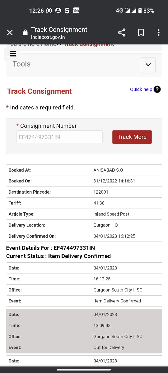 Alok0O7's tweet photo. aabhi haal mai hi humne aapni didi ko angothi speed post se send kiya post delivered bata raha hai but aab tak meri didi ko post mila nhi or aage kuchh v karwai nhi ho rahi aab mai kya kru
@PMOIndia https://t.co/jFuPhV8M93