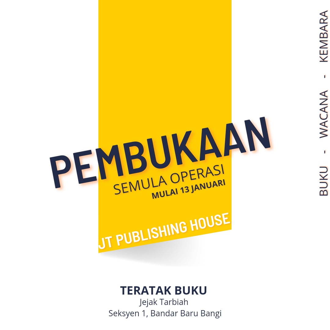 Salam Jumaat.

Operasi rasmi JT dibuka semula mulai hari ini. Untuk 2023 ada beberapa perubahan dan juga gerak kerja terbaru.