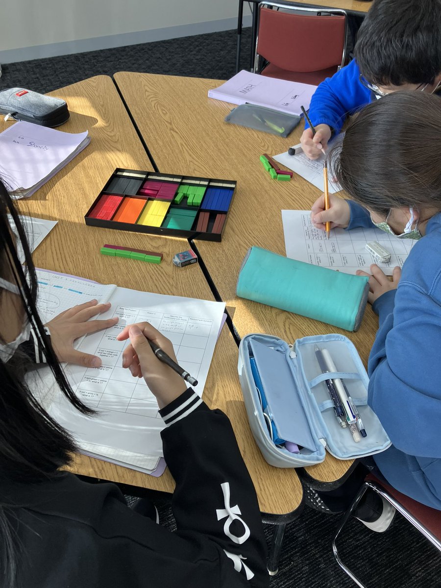 Algebra does not just live on paper in Grade 6 at #NISinquire #youcubed #mathchat #iTeachmath #inquirybasedlearning #asiaED #maths #visiblelearning #inquirymindset #edchat