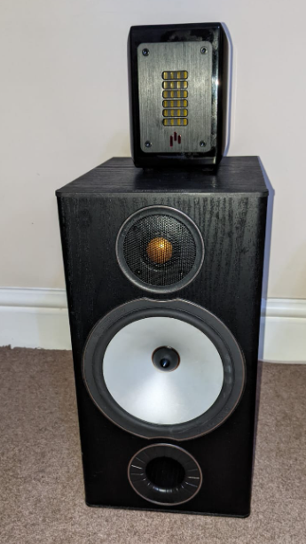 aperionaudio's tweet photo. Aperionaudio Planar Ribbon Super Tweeter with Monitor Audio Bronze BX2 speaker From Customer`s Home 230112
#aperion #aperionaudio #aperionsupertweeter #supertweeter #HIFI #stereosound #hifipron #hifisetup #hifisystem #audiophile #hifidelity #goodsoundtoyou #audiosetup https://t.co/JT7aWDCrpR