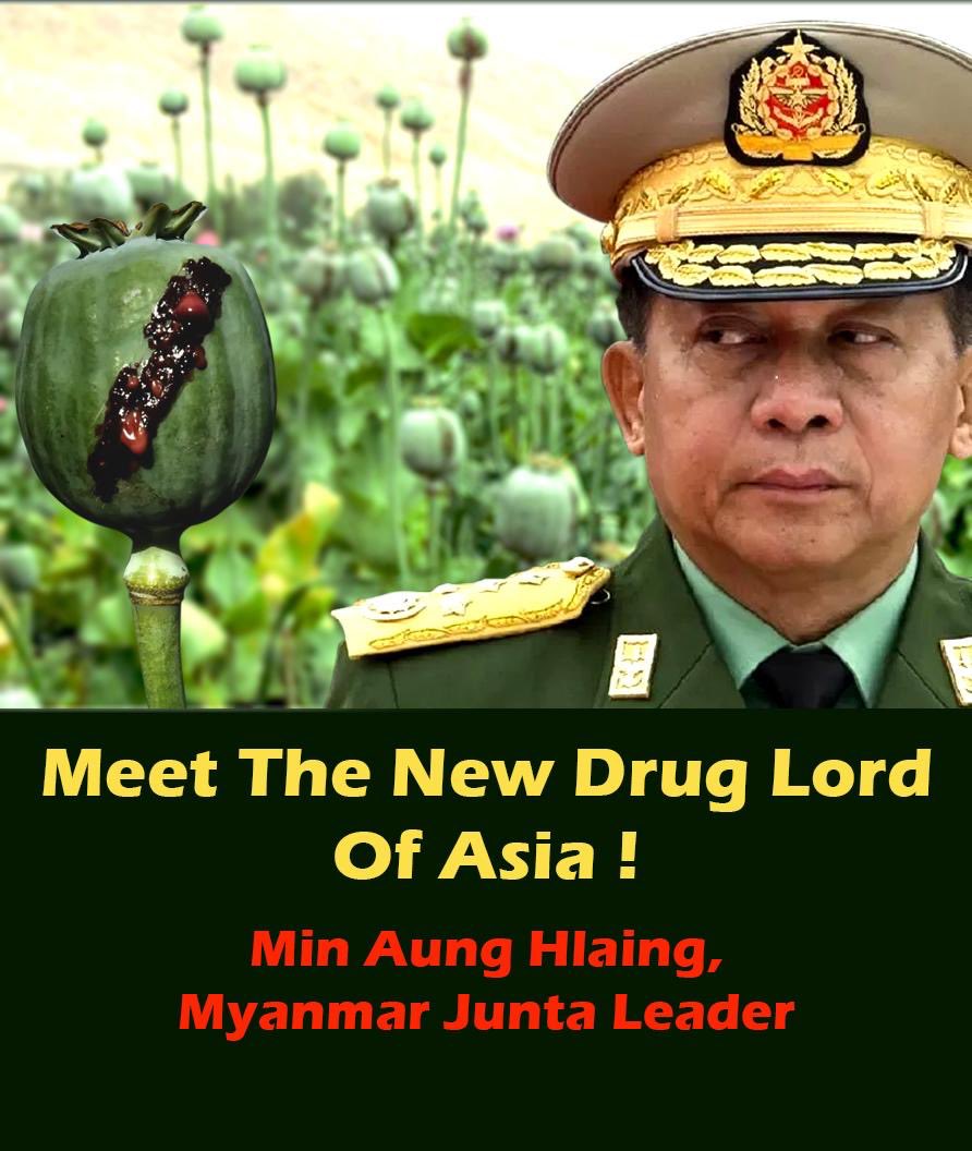 Min Aung Hlaing is killing the people of the Asia Pacific Region with drugs, while he is killing the Myanmar people with bombs and bullets! #MyanmarJuntaChiefFamilyAssetsFoundInThaiDrugRaid
#2023Jan13Coup #WhatsHappeningInMyanmar
