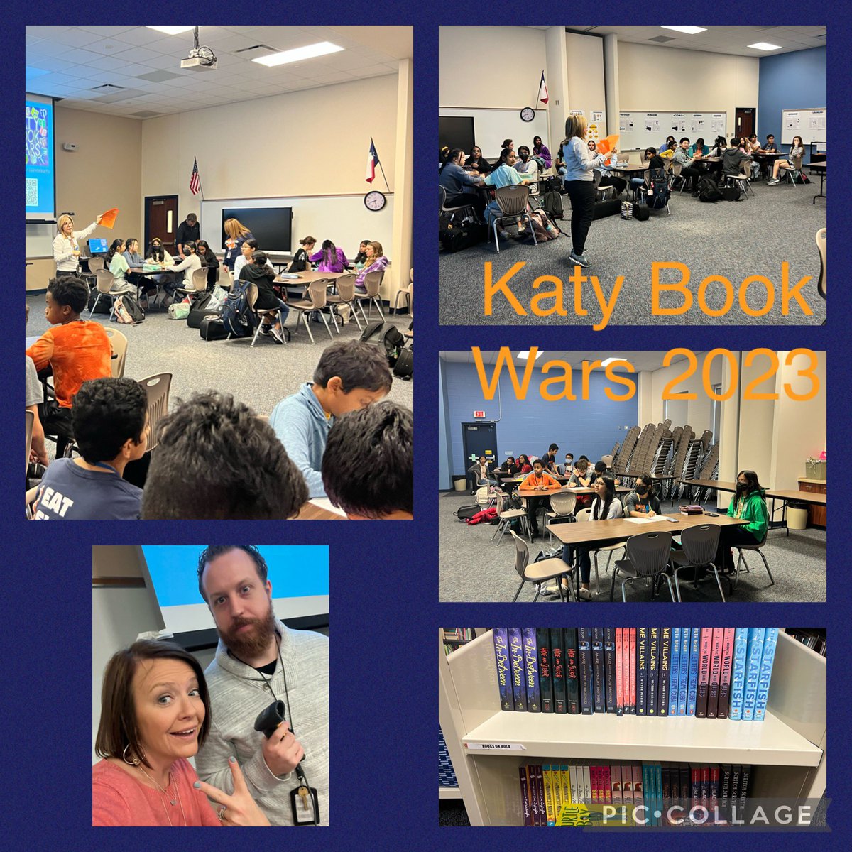 1st Katy Book wars meeting of 2023! Finalized teams &amp; checked out books. BIG THANKS to the AWESOME RLA teachers who showed up to help! <a href="/missc7th/">Ms. Cockerham</a> <a href="/ShaniBMatheson/">Shani Matheson</a> @MrsMarshall7117 <a href="/JedBoggs/">Jedidiah Boggs</a> <a href="/jpa2007/">Jennifer Ariniello</a> &amp; Joy Campbell! Couldn’t have done without you! @spartan_speak <a href="/katy_libraries/">Katy ISD Libraries</a>