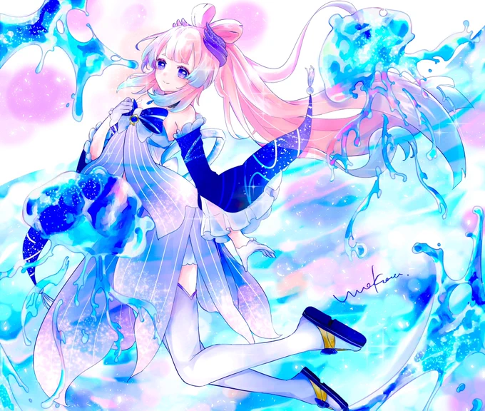 #絵を彩度100にすると超派手目がいてえええ 