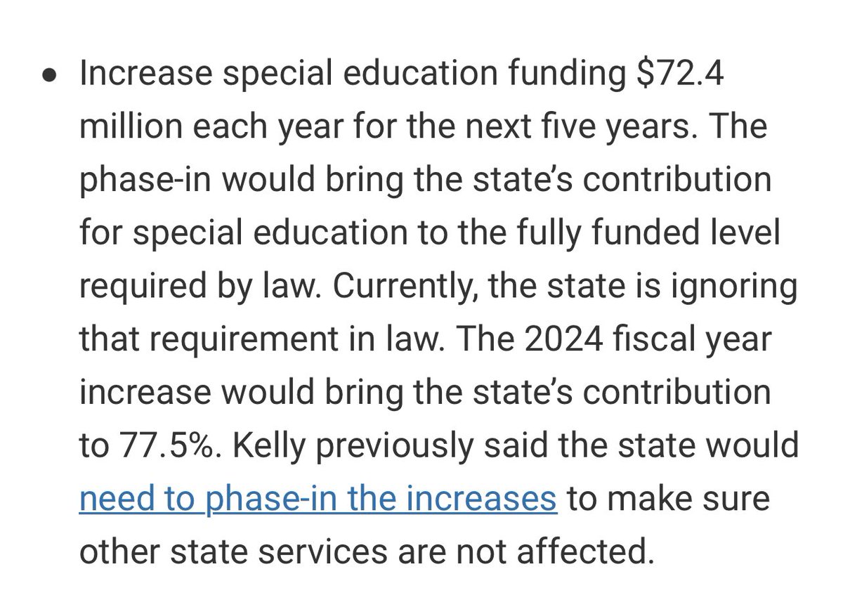 The budget is out & #fullyfundsped is @GovLauraKelly recommendation for our state’s surplus. Let’s do it #ksleg.