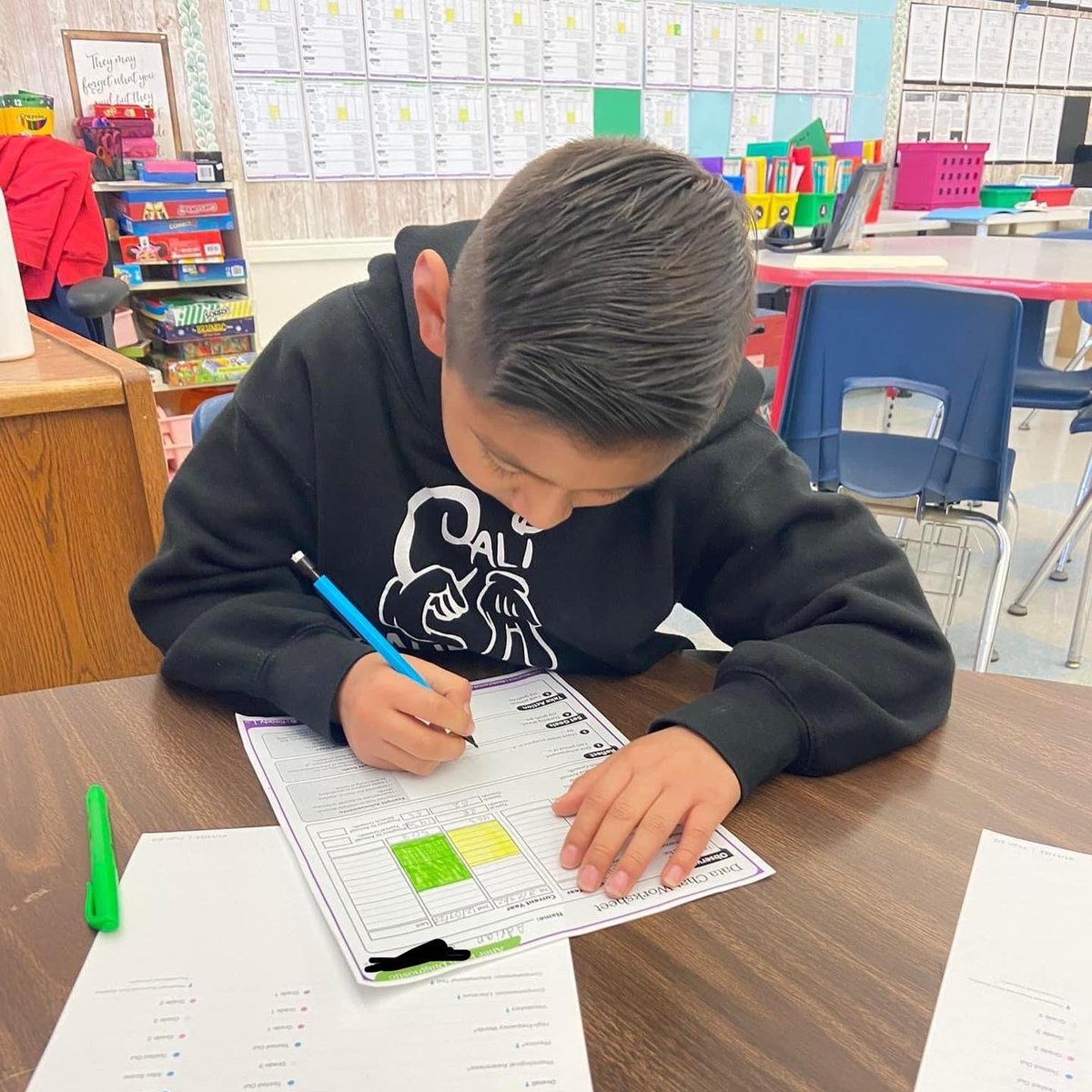 handyelementary's tweet photo. Prior to Winter Break, Handy 1st-6th graders took the iReady Benchmark #2 in Reading and Math. This week, scholars are reflecting on their results and setting goals for Benchmark #3. The power of goal setting is paying off!💪🏼🎉#ousdedge https://t.co/dfjSXAL9YP