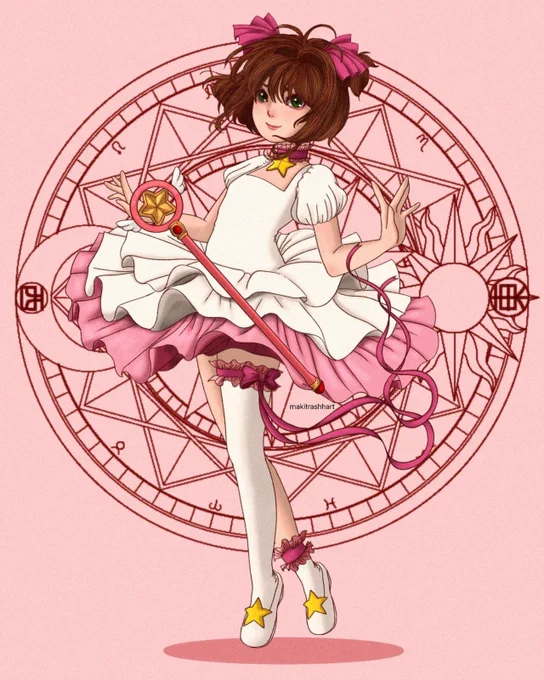 This is my yearly Sakura redraw! I've been drawing Sakura since I began my art journey back in 2020. I draw her every year to check my art progress. Here are the prior versions! 2022-2021-2020 