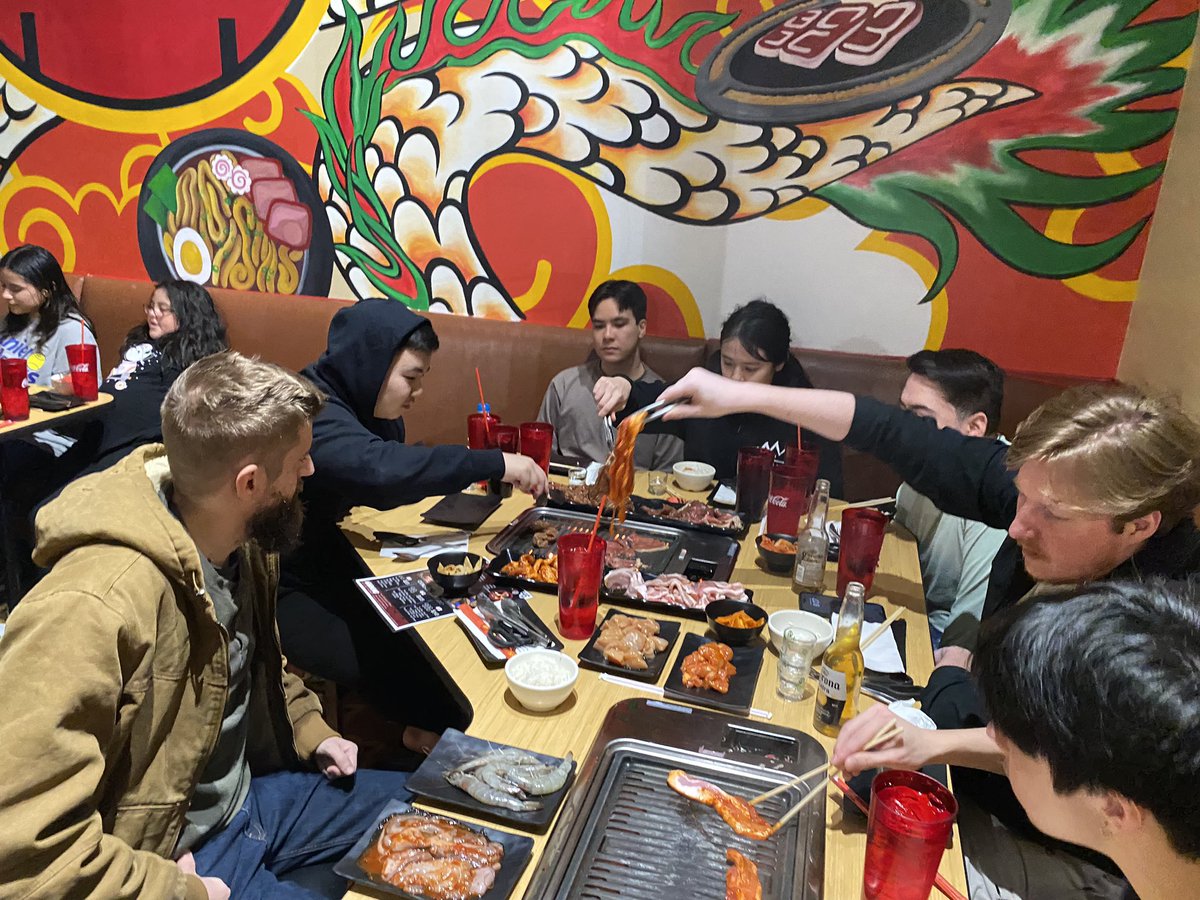 Korean bbq with the team♥️🍖