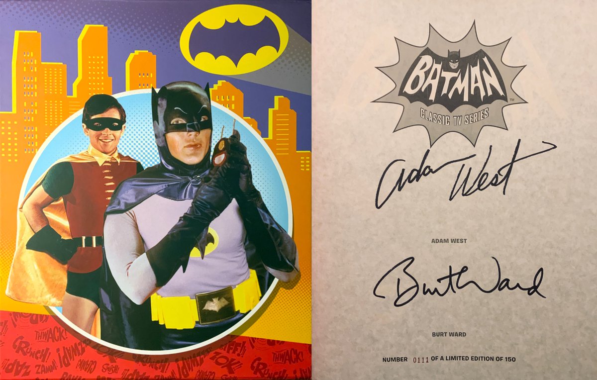 #Batman premiered on ABC 57 years ago today.
<a href="/Batman/">Batman</a>: A Celebration of the Classic TV Series, signed by Adam West &amp; Burt Ward, is from our collection.
#AdamWest #BurtWard #YvonneCraig #AlanNapier #NeilHamilton #JulieNewmar #CesarRomero #BurgessMeredith #FrankGorshin #Batman66
