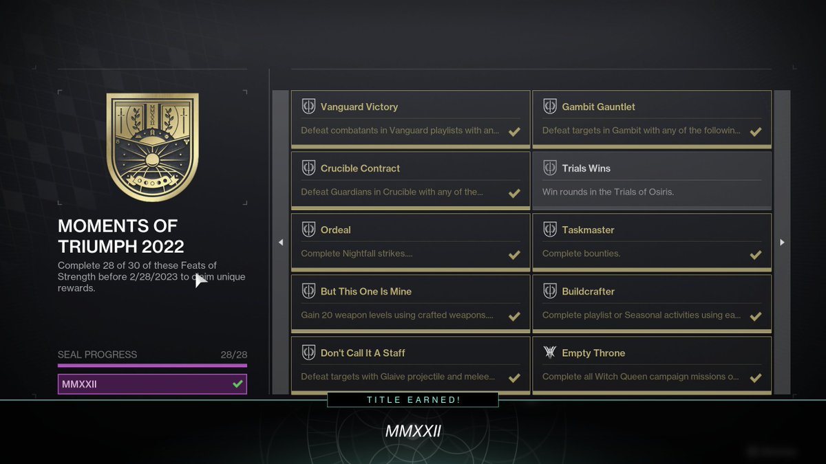 tactical_fork's tweet image. 2 years in a row!
#destiny2 #momentsoftriumph #MMXXIII