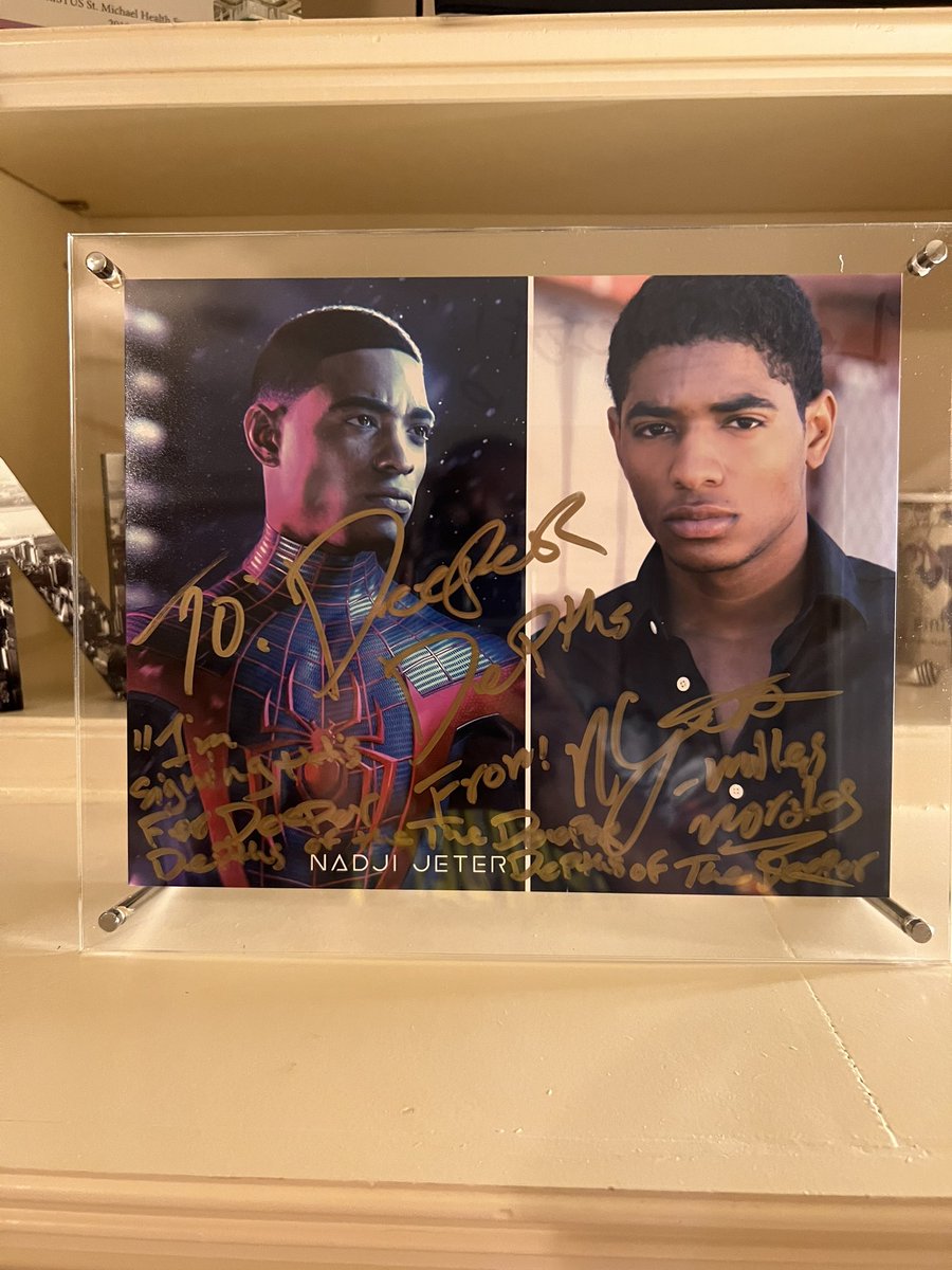 TheDeeperDepths's tweet photo. Just got that package in the mail today! Signed by @NajJeter #MilesMorales 2023 gone be lit 🔥 this is the year! #DeeperLevelPodcast #RT https://t.co/m8QnMeuxf9