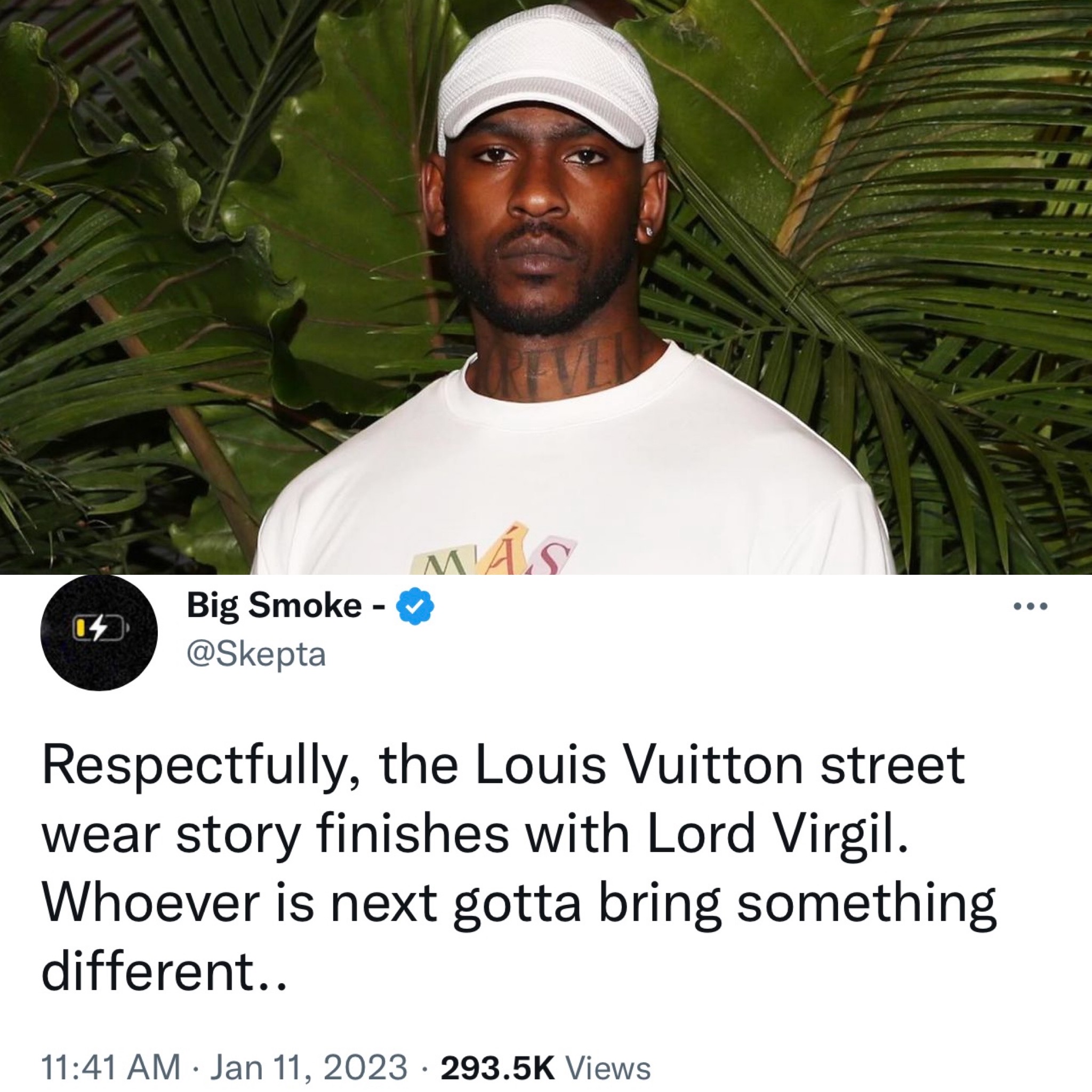 Skepta on Louis Vuitton After Virgil's Pioneering Streetwear Work, Why  Successor Must 'Bring Something Different