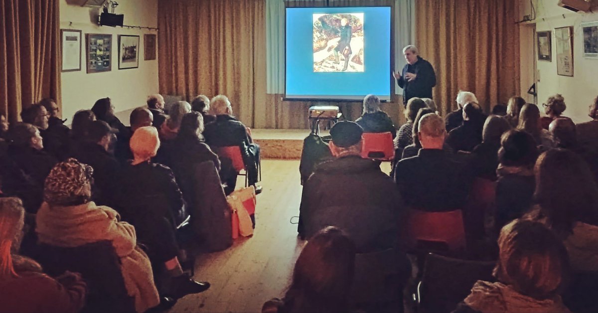 LibraryRodmell's tweet image. 🎨 Last night the village was treated to a lecture delivered by the renowned BBC art historian, @AndrewGrahamDix
🤯 Sometimes, I invite speakers along to challenge our brains with new, exciting ideas – the Library Lectures. Last night was one of those times. It was wonderful.