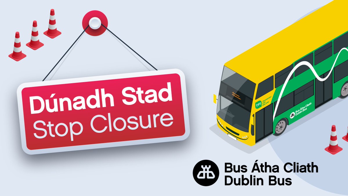 dublinbusnews's tweet photo. #DBSvcUpdate Temporary Stop Relocation on Routes #DB11, #DB47 and #DB116 from Friday 13 January 2023. Athlonnú Stad Shealadaigh ar Bhealaí #DB11, #DB47 agus #DB116 ón Aoine 13 Eanáir 2023. https://t.co/EwpQ4LIHga https://t.co/QXUiUMv0zW