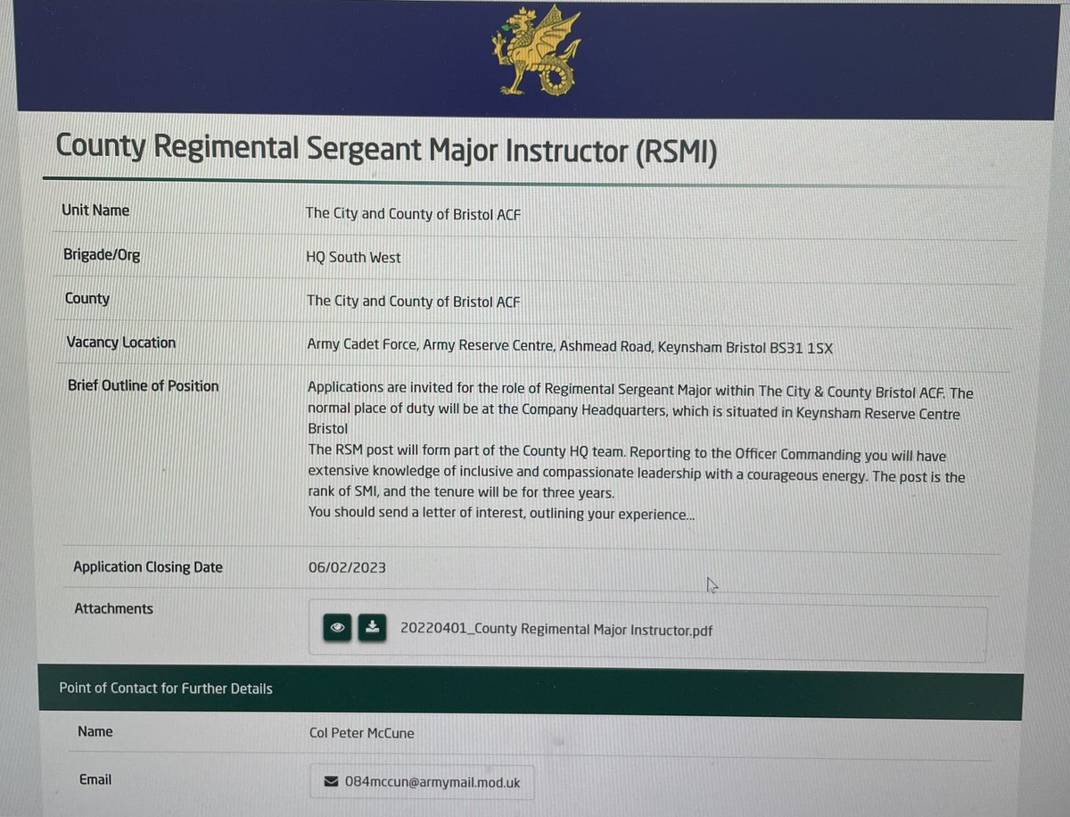 Join @BACFBristol Senior Leadership Team!