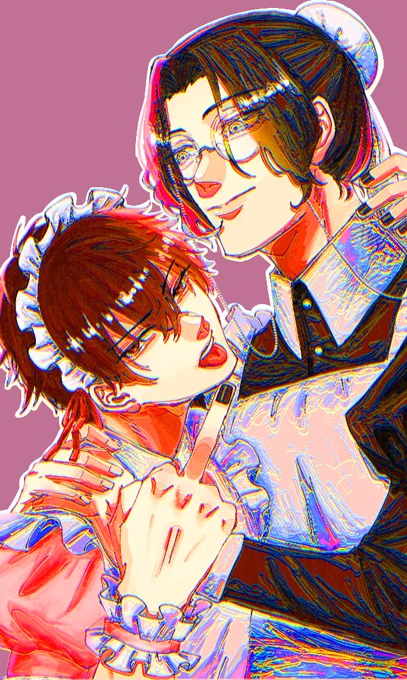 #絵を彩度100にすると超派手お〜〜ん………? 