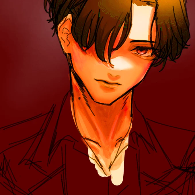 #絵を彩度100にすると超派手お〜〜ん………? 