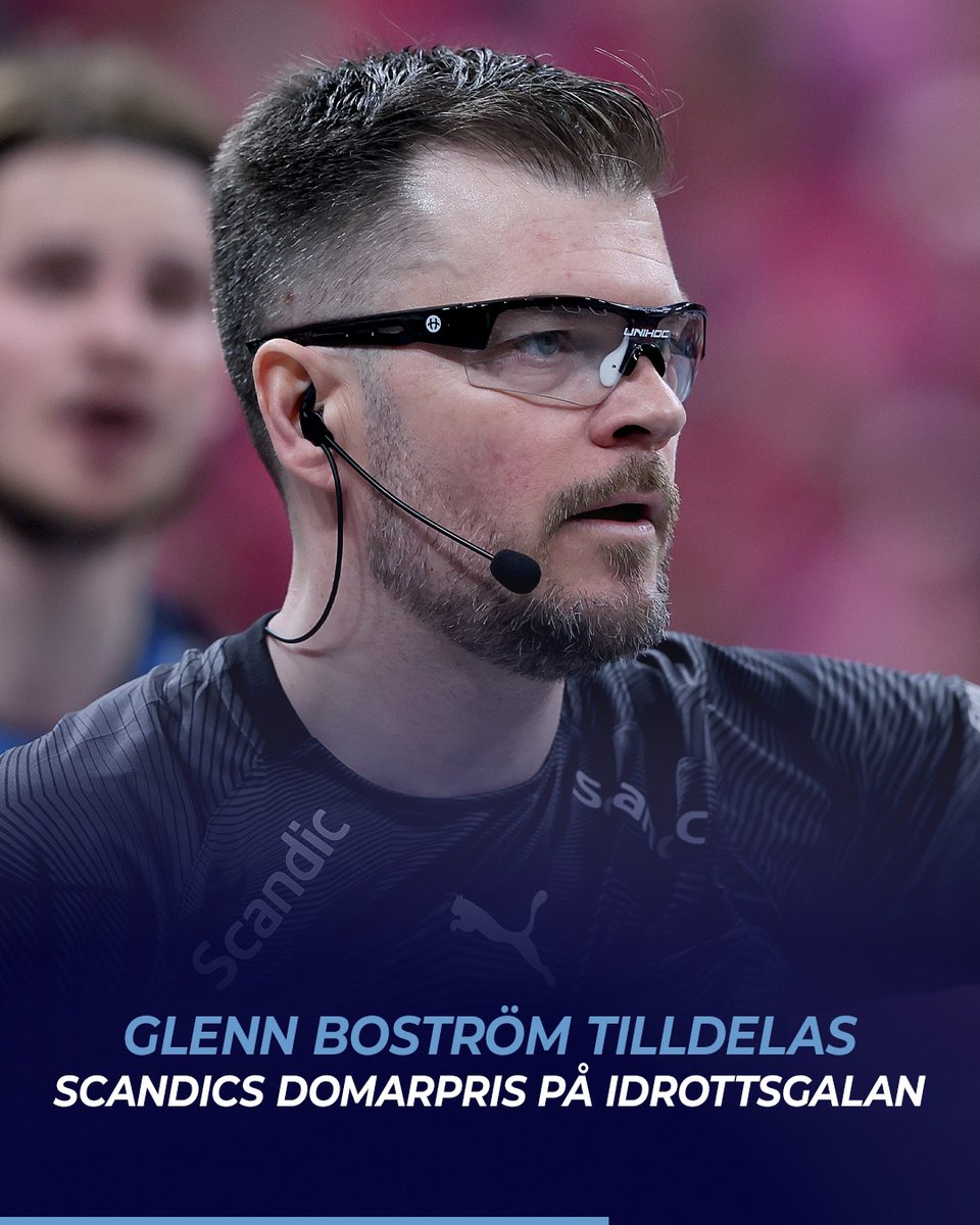 🎖 Nu offentliggörs det att Glenn Boström tilldelas det prestigefyllda Scandics Domarpris på Idrottsgalan.
”Årets domare med ett pris på Idrottsgalan i Avicii Arena... det är lite för stort”, säger pristagaren själv om priset.
Läs mer om utmärkelsen här:
innebandy.se/nyheter/glenn-…