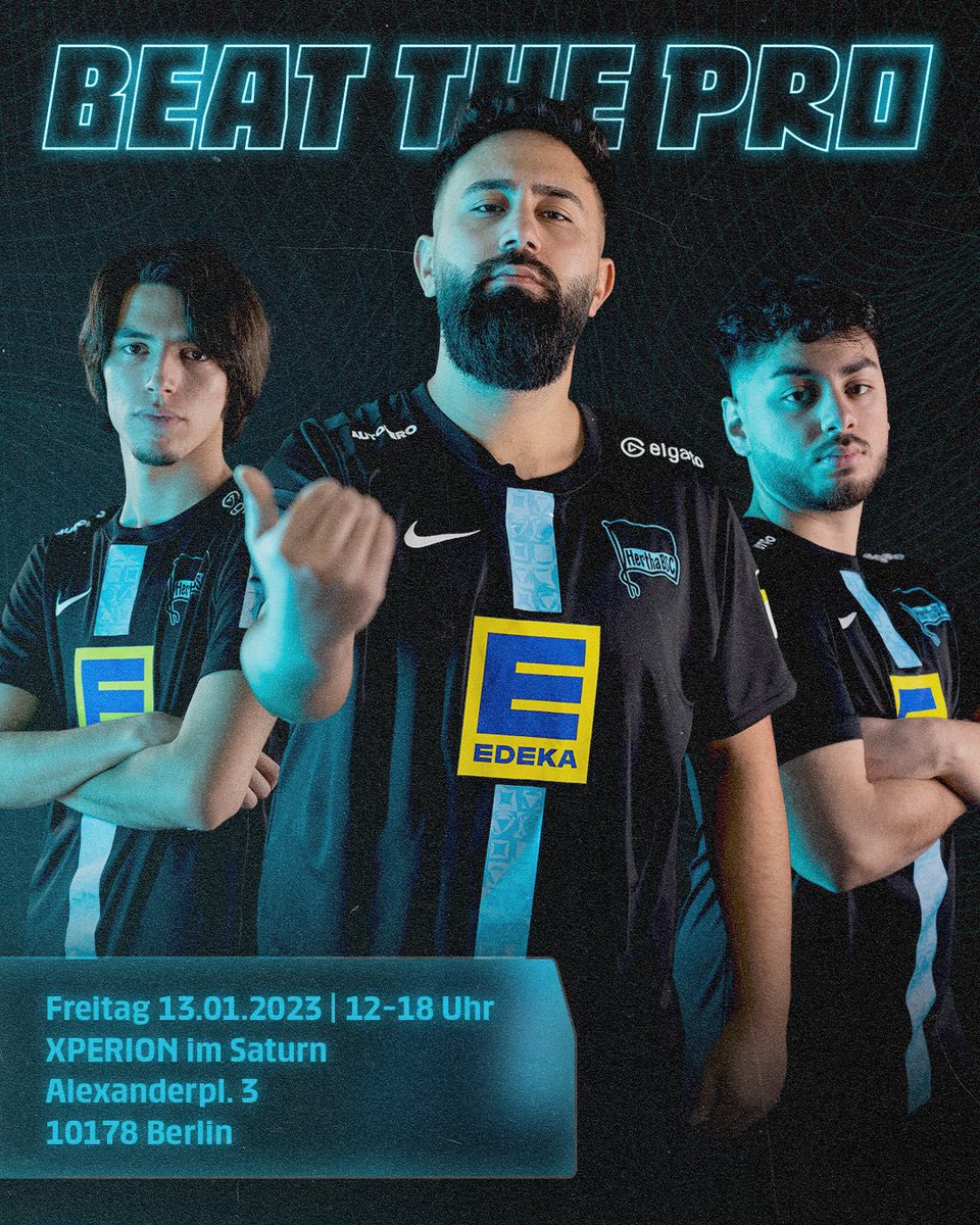 🎮 BEAT THE PRO 🎮

Wo? <a href="/xperion_germany/">XPERION</a> (Berlin)

⏰ von 12 Uhr bis 18 Uhr 

Kommt unbedingt vorbei und zockt gegen uns, redet mit uns, macht Fotos mit uns, schaut euch unbedingt die neue Gaming Location an. Das wird sehr geil! 🤩🥳

Bis gleich. 😘

#BSCeSport #HaHoHe