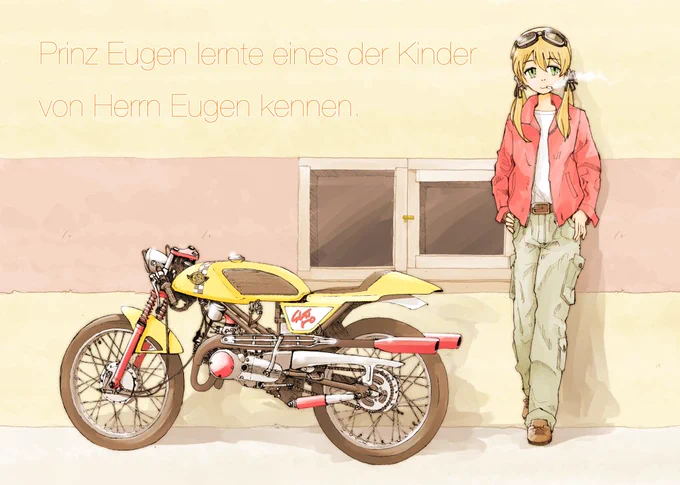 二輪も同じく、スクエア以外の絵は珍しい(・×・)#サムネが横になったから横画面の絵貼ろう絵描きも見たらやる 
