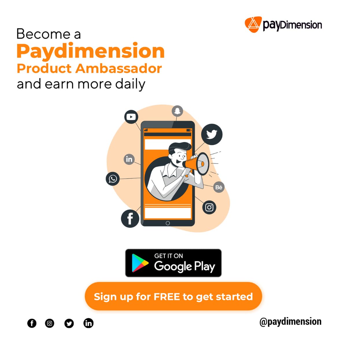 paydimension's tweet image. Upgrade your account to become a Paydimension product ambassador and gain access to unlimited benefits.

Earn more Cashback from direct purchases and Commissions from all your referral purchases.