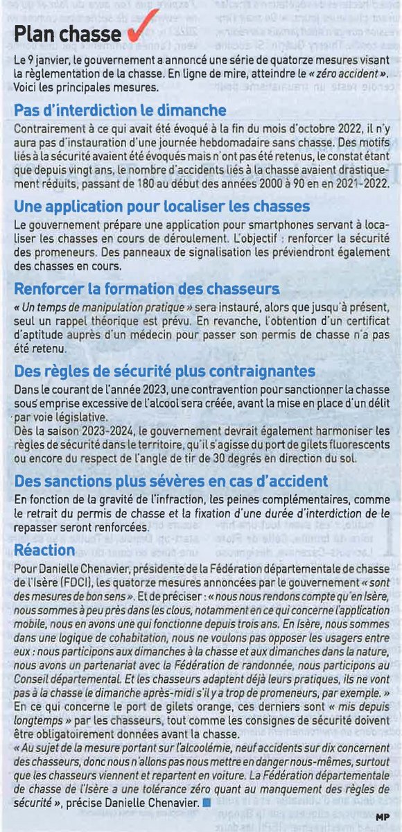 chasse38's tweet image. Plan #chasse national : « Ns ns rendons cpte qu’en #isere, ns sommes à peu près ds les clous, notamment en ce qui concerne #applicationmobile […] @chasse38 a une tolérance zéro quant au manquement des règles de #sécurité » précise @DChenavierFDCI sur le jrnal @TerreDauph