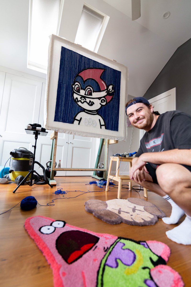 TuftOFF's tweet image. Felt cute might delete later xo

#customrug #tuft   #tufting #nft