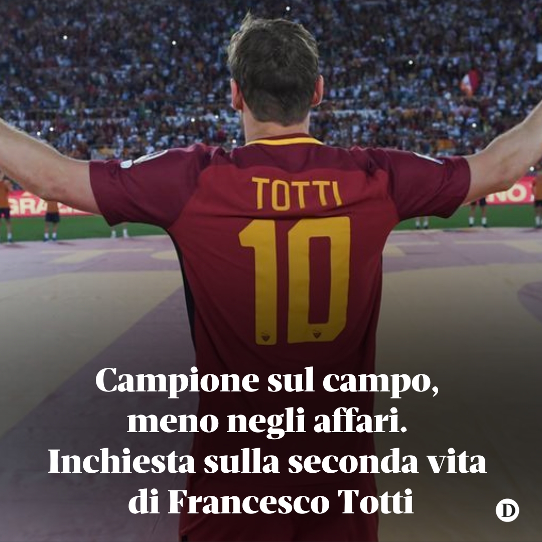 DomaniGiornale's tweet photo. Le presunte operazioni bancarie effettuate da #Totti e segnalate dall'Antiriciclaggio si aggiungono alla tormentata separazione da Ilary Blasi
Da quando ha lasciato il calcio nulla è andato come sperava: neanche la sua carriera da procuratore👉 https://t.co/ZPMmfaZceD
@aleaus81 https://t.co/VTbAvB8bYY
