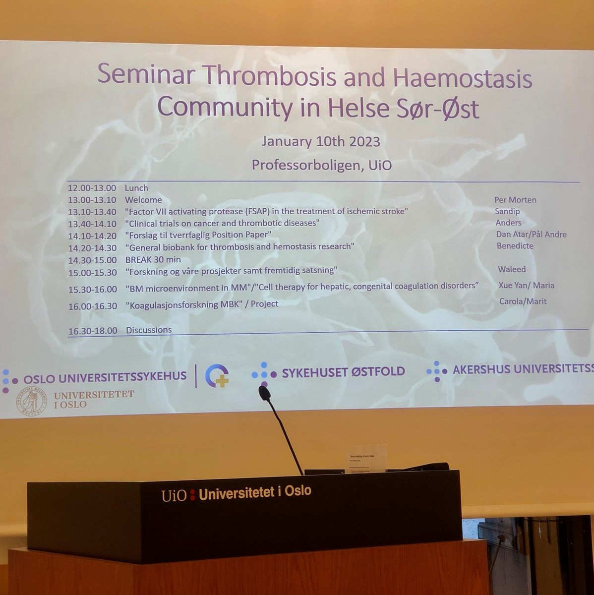 Centre for Thrombosis and Haemostasis Research OUS tweet media