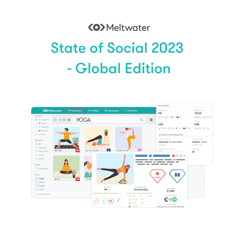 Meltwater's tweet photo. How is Social Media evolving and how is it relevant for you? Download your copy of the Global State of Social 2023 report and find out!
