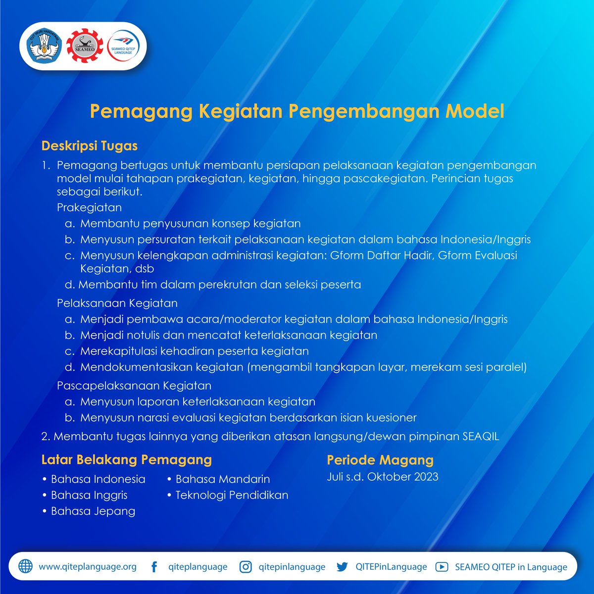 QITEP in Language tweet media