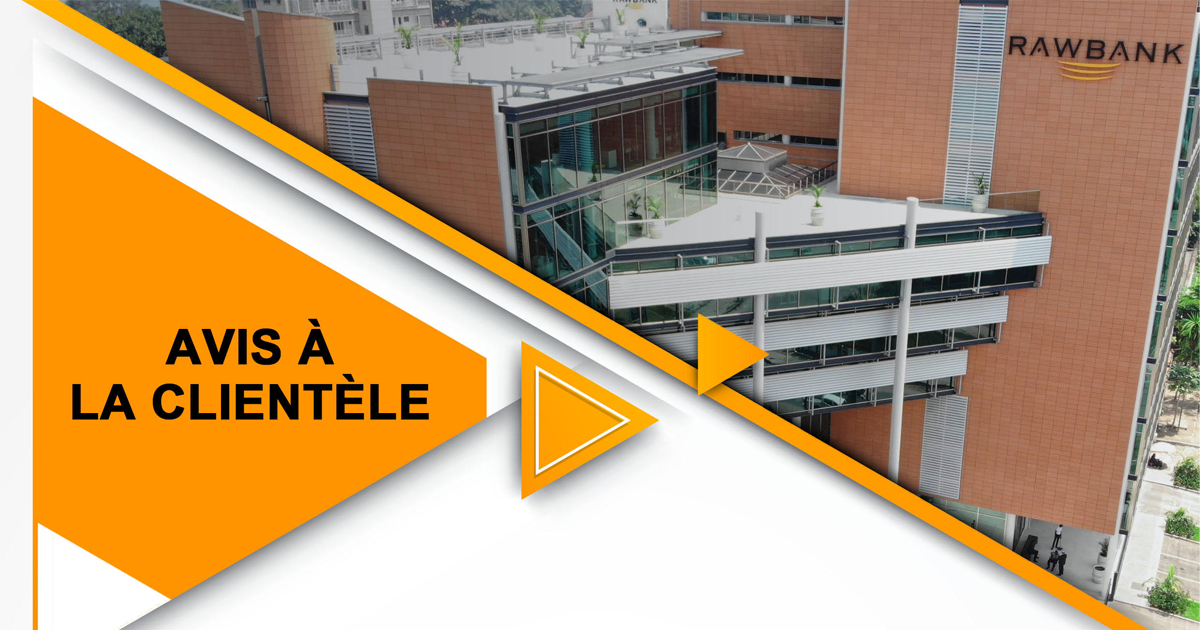 Rawbank_sa's tweet image. #Communiqué
 Rawbank informe que les journées du 16 et 17 janvier 2023 étant chômées et payées, ses agences seront fermées durant ces jours.
Notre personnel se tiendra à votre disposition dès le 18 janvier et vous accueillera selon nos horaires habituels.
#Rawbank #RDC